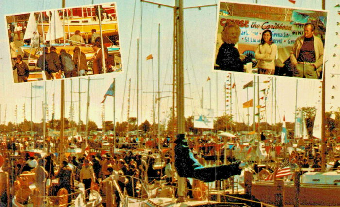 Lake St. Clair Metropark (Metro Beach, Metropolitan Beach) - Vintage Postcard (newer photo)